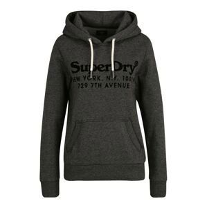 Superdry Mikina 'VENUE INTEREST'  černá / černý melír