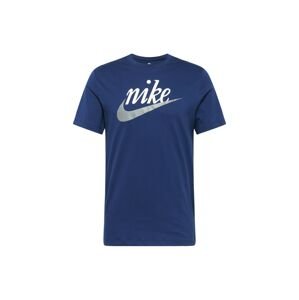 Nike Sportswear Tričko  enciánová modrá / šedá / bílá