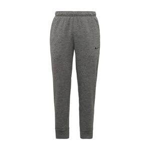 NIKE Sportovní kalhoty  šedý melír / černá