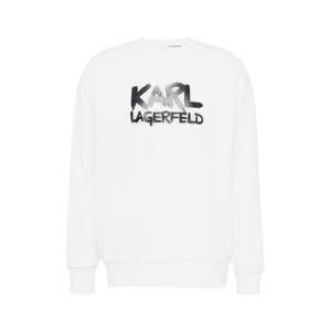 Karl Lagerfeld Mikina  černá / bílá