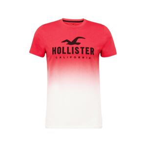 HOLLISTER Tričko  červená / černá / bílá