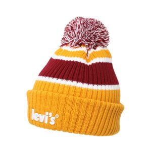 LEVI'S Čepice 'HOLIDAY BEANIE'  medová / bordó / bílá