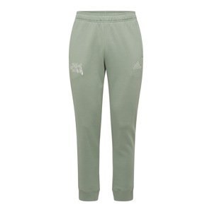 ADIDAS SPORTSWEAR Sportovní kalhoty  pastelově zelená / bílá