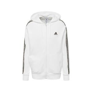 ADIDAS SPORTSWEAR Sportovní mikina  černá / bílá