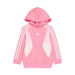 ADIDAS SPORTSWEAR Sportovní mikina  světle růžová / bílá