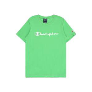 Champion Authentic Athletic Apparel Tričko  pastelově zelená / bílá