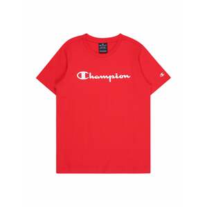 Champion Authentic Athletic Apparel Tričko  červená / bílá