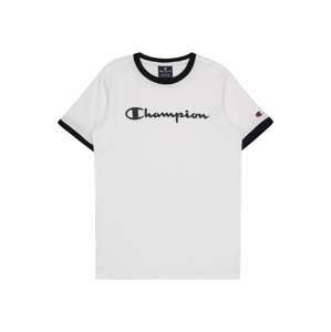 Champion Authentic Athletic Apparel Tričko 'Ringer'  černá / bílá