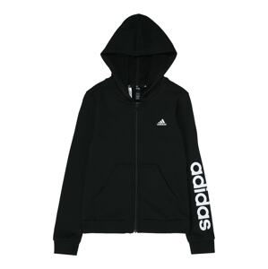 ADIDAS PERFORMANCE Sportovní mikina  černá / bílá