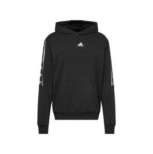 ADIDAS SPORTSWEAR Sportovní mikina  černá / bílá