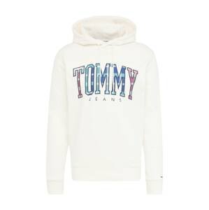 Tommy Jeans Mikina 'Tartan'  modrá / pink / černá / bílá