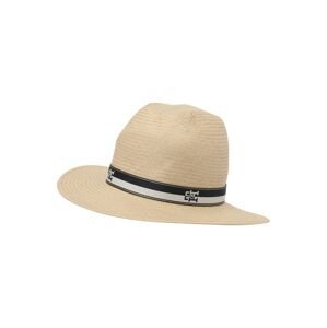 TOMMY HILFIGER Klobouk 'FEDORA'  béžová / černá / bílá