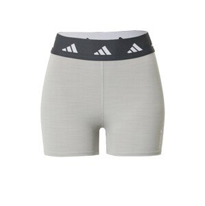 ADIDAS PERFORMANCE Sportovní kalhoty  šedá / černá / bílá