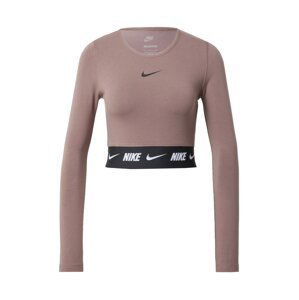 Nike Sportswear Tričko  švestková / černá / bílá