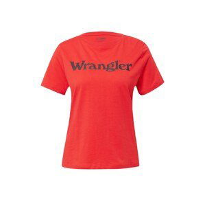 WRANGLER Tričko  červená / černá