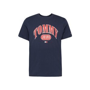 Tommy Jeans Tričko  námořnická modř / červená / bílá