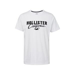 HOLLISTER Tričko  černá / bílá
