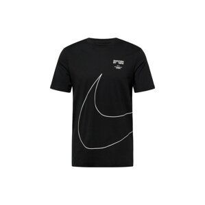 Nike Sportswear Tričko  černá / bílá