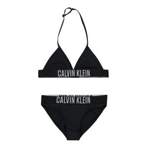 Calvin Klein Swimwear Plavky  světle šedá / černá