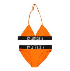 Calvin Klein Swimwear Bikiny  šedá / oranžová / černá