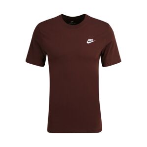 Nike Sportswear Tričko  čokoládová / bílá