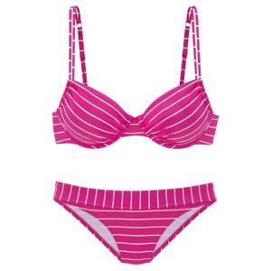 VIVANCE Bikiny  pink / bílá