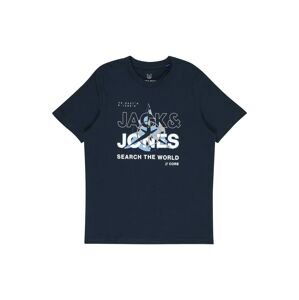 Jack & Jones Junior Tričko  námořnická modř / světlemodrá / režná / bílá