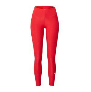 Reebok Sport Sportovní kalhoty  červená / bílá