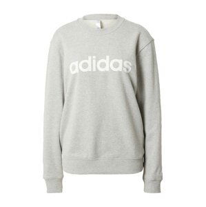 ADIDAS SPORTSWEAR Sportovní mikina  šedá / bílá