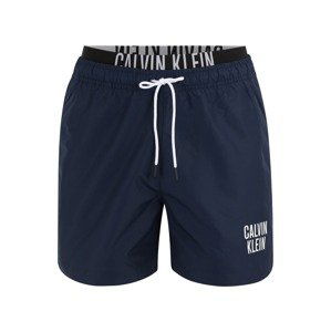 Calvin Klein Swimwear Plavecké šortky  námořnická modř / bílá