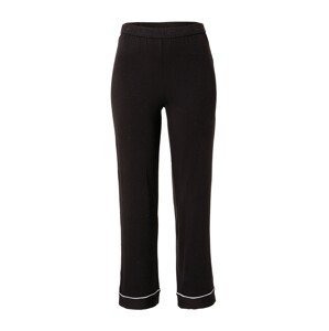 Lindex Pyžamové kalhoty  černá / bílá