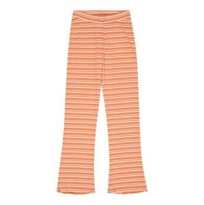 Vero Moda Girl Kalhoty  starobéžová / mandarinkoná / světle růžová