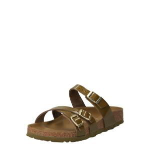 BIRKENSTOCK Pantofle 'Franca'  tmavě zelená