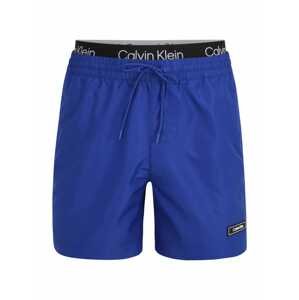Calvin Klein Swimwear Plavecké šortky  kobaltová modř / černá / bílá