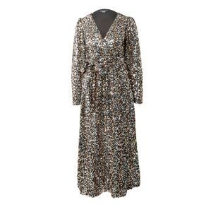 Dorothy Perkins Společenské šaty  bronzová / stříbrná