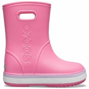 holínky Crocs Crocsband Rain Boot - Pink lemonade/Lavender velikosti bot EU: 34