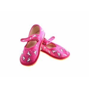 bačkory/ balerínky Beda růžové s koníky světlé (BF-060010/BA) Velikost boty (EU): 23, Vnitřní délka boty: 148, Vnitřní šířka boty: 62