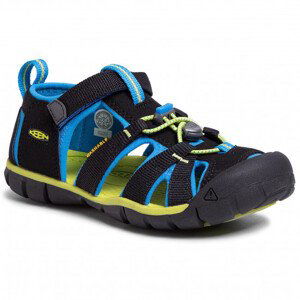 Keen Seacamp II Black/brilliant blue AD (CNX) barefoot sandály Velikost boty (EU): 39, Vnitřní délka boty: 248, Vnitřní šířka boty: 94