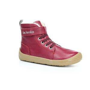 Be Lenka Winter Kids Dark Cherry Red zimní barefoot boty Velikost boty (EU): 31, Vnitřní délka boty: 208, Vnitřní šířka boty: 77