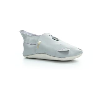 capáčky Bobux Woof Gull Grey (soft sole) Velikost boty (EU): 20, Vnitřní délka boty: 125, Vnitřní šířka boty: 59