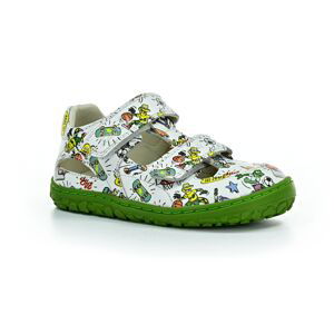 Lurchi Nando Nappa White-Green barefoot sandály Velikost boty (EU): 27, Vnitřní délka boty: 178, Vnitřní šířka boty: 65