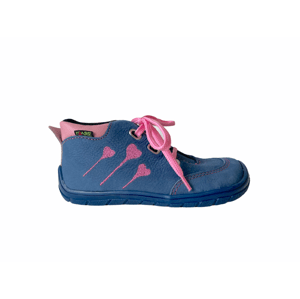 boty Fare B5421251 modré kotníčkové s kytkami (bare) Velikost boty (EU): 24, Vnitřní délka boty: 157, Vnitřní šířka boty: 68