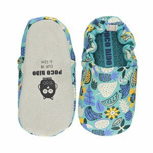 capáčky POCO NIDO Vegan Jungle Flowers Turquoise Velikost boty (EU): 18