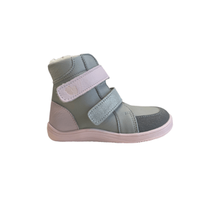 boty Baby Bare Febo Winter Grey/Pink glitter (s membránou/Asfaltico) Velikost boty (EU): 22, Vnitřní délka boty: 144, Vnitřní šířka boty: 66