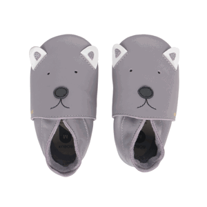 capáčky Bobux Woof Gull Grey (soft sole) Velikost boty (EU): 20, Vnitřní délka boty: 125, Vnitřní šířka boty: 59