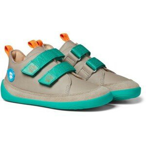 boty Affenzahn Lowcut Leather Crab Taupe/Turquoise Velikost boty (EU): 22