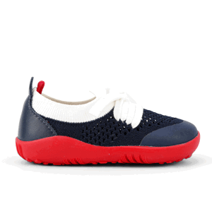 boty Bobux Play Knit Navy Red Velikost boty (EU): 23, Vnitřní délka boty: 151, Vnitřní šířka boty: 62