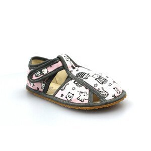 Baby Bare Shoes bačkory Baby bare Pink Cat Velikost boty (EU): 28, Vnitřní délka boty: 182, Vnitřní šířka boty: 74
