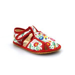 Baby Bare Shoes bačkory Baby bare White Folklore Velikost boty (EU): 22, Vnitřní délka boty: 144, Vnitřní šířka boty: 66