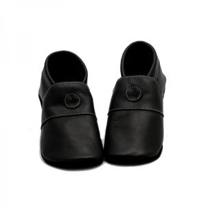 baBice capáčky ZeaZoo Kiwi černé na gumové podrážce Velikost boty (EU): 23, Vnitřní délka boty: 150, Vnitřní šířka boty: 69
